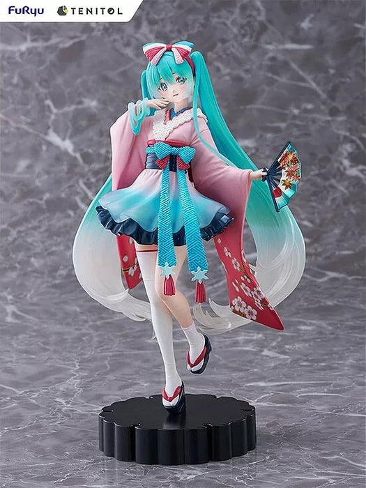 Furyu Tenitol Hatsune Miku Neo Tokyo Series Kimono Figura Japão Oficial