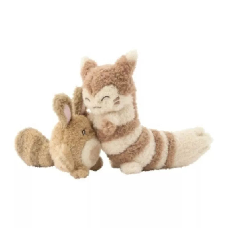 Pokemon Center Original Buru Buru Mugyu! Sentret & Furret Plush Doll JAPAN