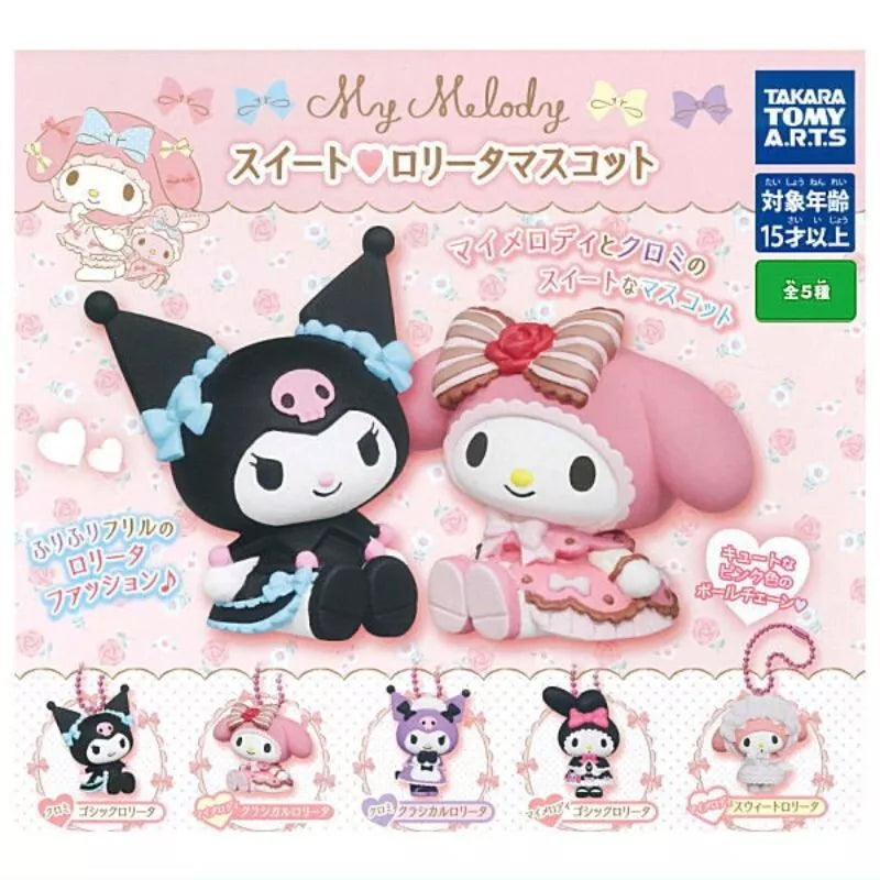 My Melody Sweet Lolita Mascot Complete Set Capsule Toy JAPAN OFFICIAL