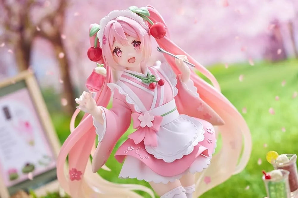 Taito Figura Coreul Hatsune miku Figura Sakura wafuu Kissa ver. Japão oficial