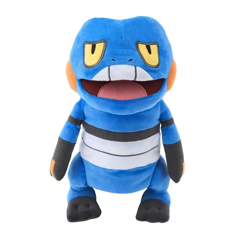 Pokemon Center Original Papemon Puppet Plush Doll Croagunk JAPAN OFFICIAL