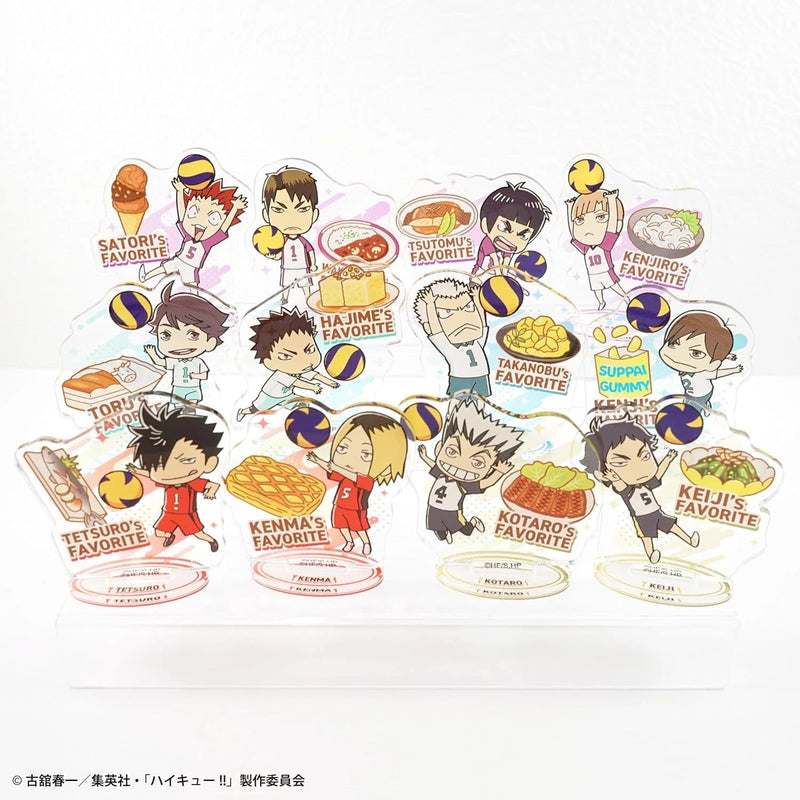 Haikyuu!! Chara Gourmet Acrylic Stand 2 20Pack Box Candy Toy JAPAN OFFICIAL