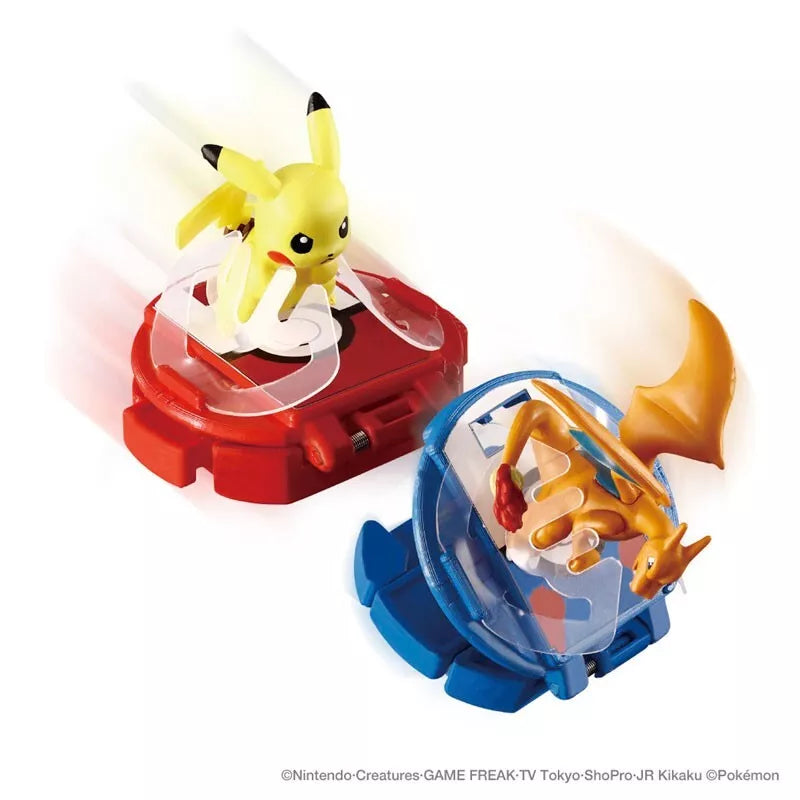 Pokemon MonColle Battleze Pikachu VS Charizard Figura UFFICIALE GIAPPONE