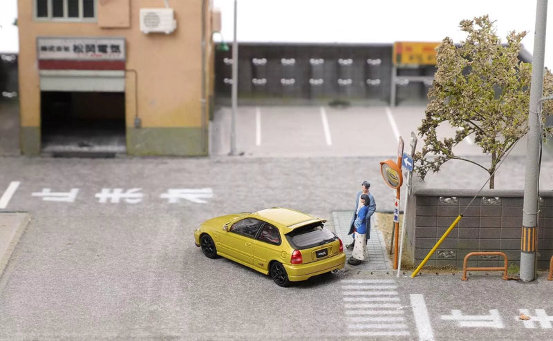Honda Civic Type R EK9 Gold 1/64 Miniature Car JAPAN OFFICIAL