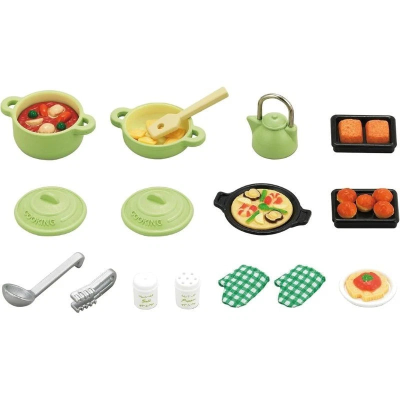 Epoch Sylvanian Families Calico Critters Cooking Set CA-410 JAPAN OFFICIAL