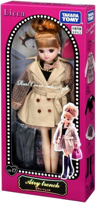 Takara Tomy Licca Chan Doll LD-17 Airy Trench Licca Doll Official