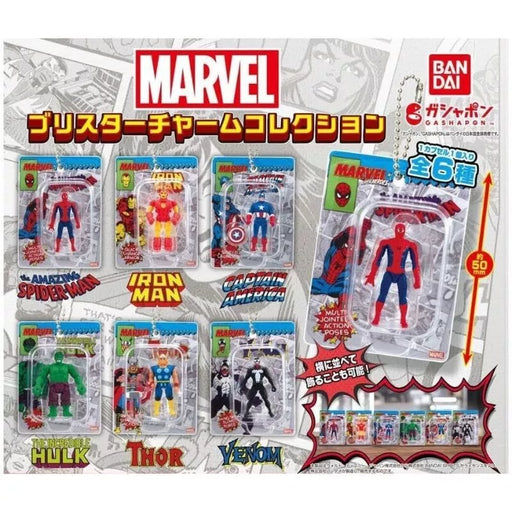 BANDAI Marvel Blister Charm Collection Complete Set Capsule Toy JAPAN OFFICIAL