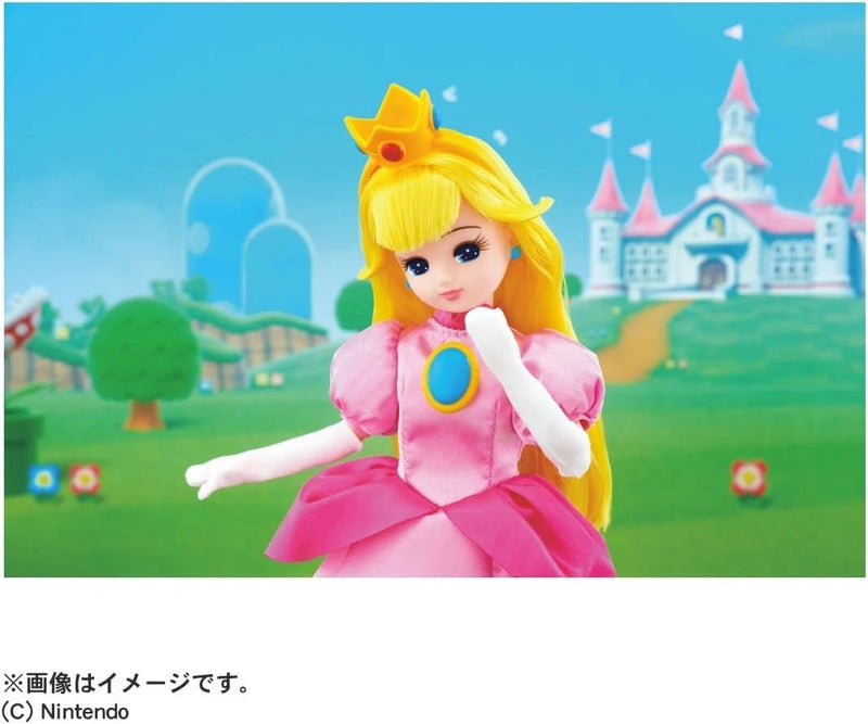 Takara Tomy Licca Chan Super Mario Princess Peach Style Doll JAPAN OFFICIAL