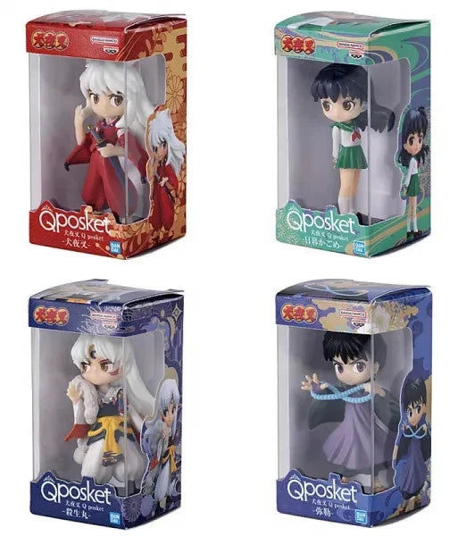 BANDAI Inuyasha Q posket Miniature Collection Figure Complete Set Capsule Toy
