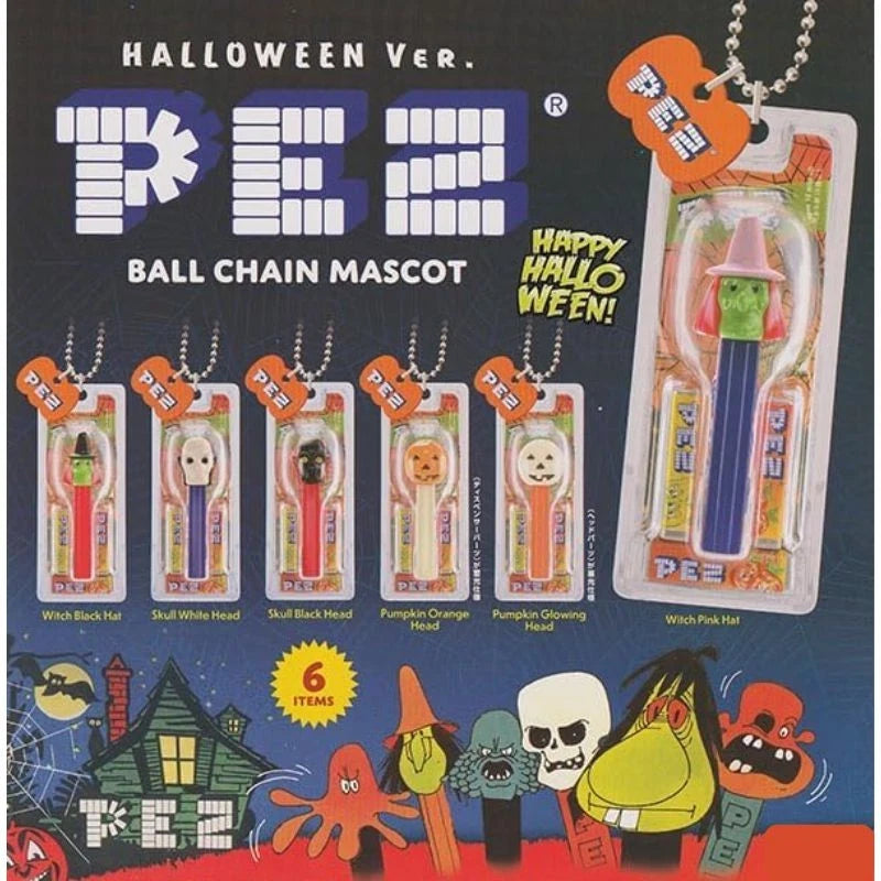 Ken elephant PEZ Ball Chain Mascot Halloween Ver. Complete Set Capsule Toy JAPAN