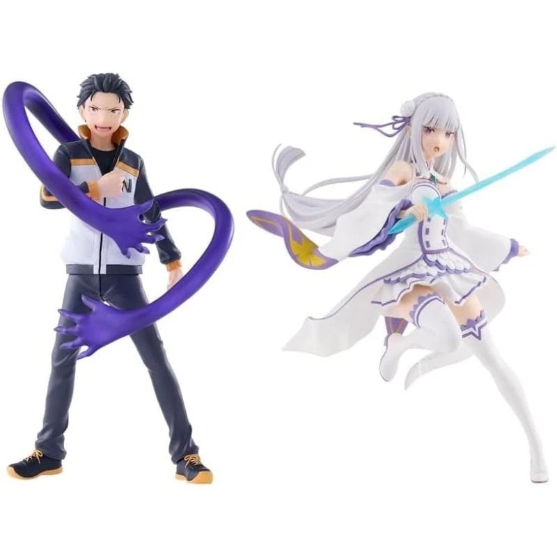 Re:ZERO Starting Life in Another World Subaru & Emilia 2 Set GiGO Limited Figure