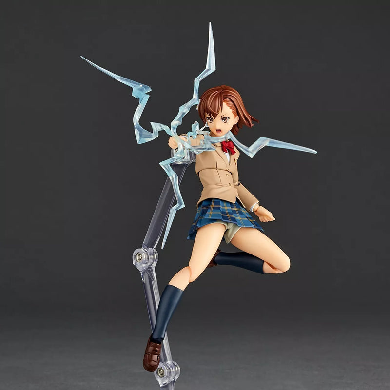 Revoltech Toaru Kagaku no Railgun Mikoto Misaka Winter Uni Ver. Figura d'azione
