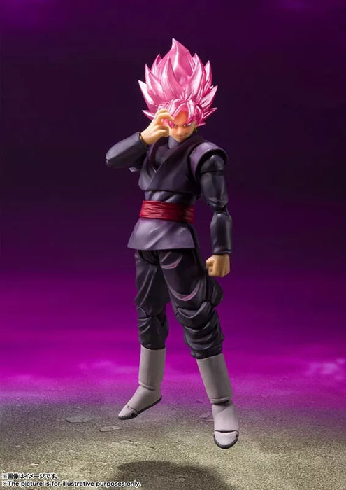 BANDAI S.H.Figuarts Dragon Ball Super Goku Black Super Saiyan Rose Action Figure