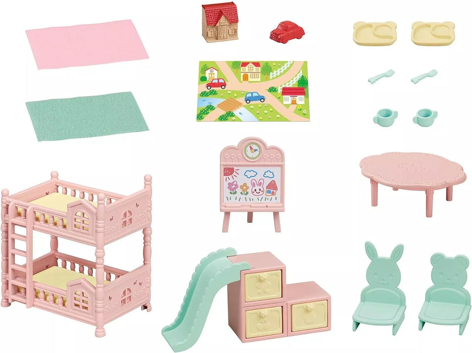 Epoch Sylvanian Families Calico Critters Baby Room Conjunto SE-201 Oficial do Japão