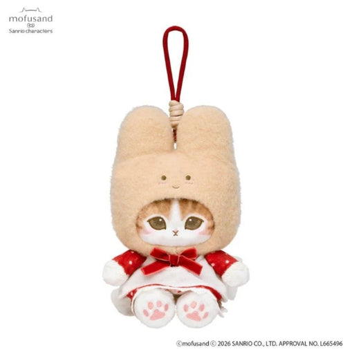 mofusand x Sanrio Characters Potefuwa Mascot Marroncream Plush JAPAN OFFICIAL