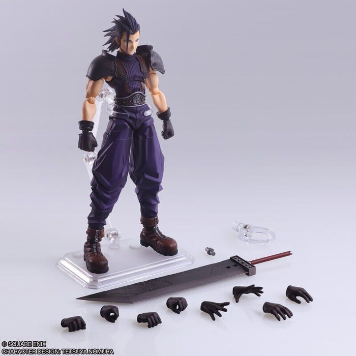 Square Enix Final Fantasy VII BRING ARTS Zack Fair Action Figure JAPAN OFFICIAL