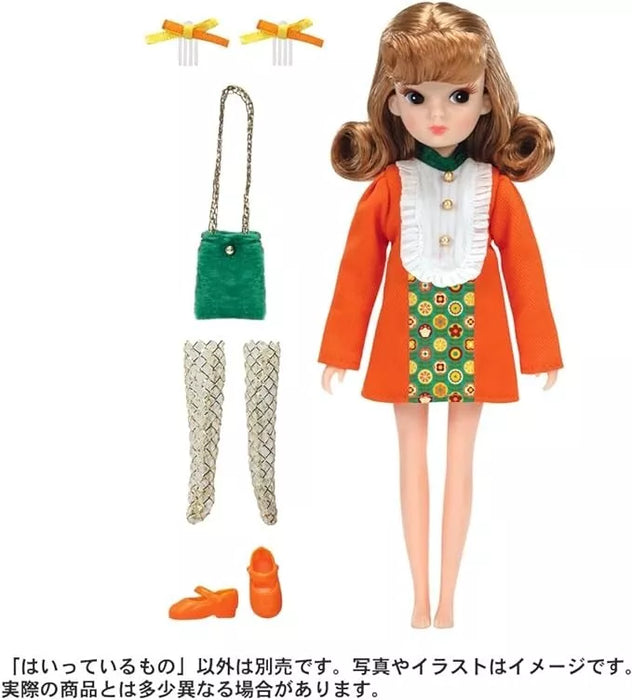 Takara Tomy Retro Licca Chan Orange Lips Doll Takara Tomy's 100e anniversaire