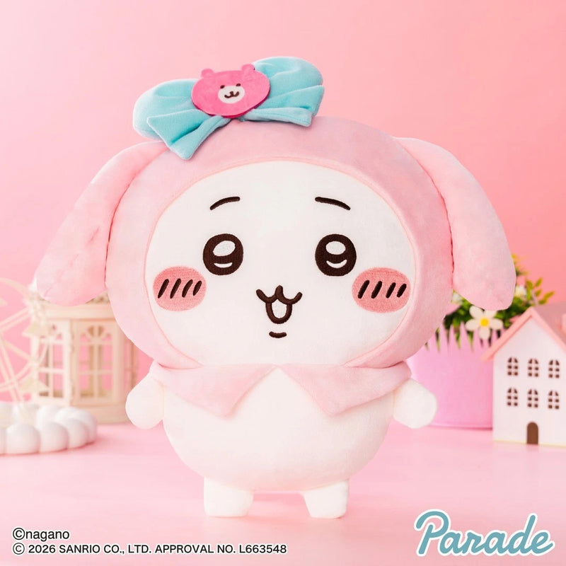 Parade Chiikawa x Sanrio Characters Chiikawa x My Melody Big Plush Doll JAPAN