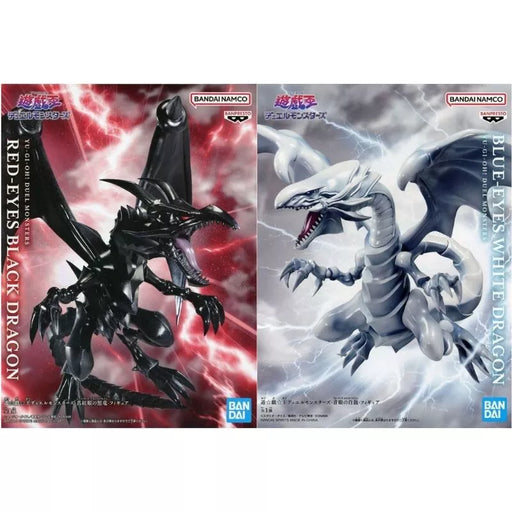 Yu-Gi-Oh Duel Monsters Blue Eyes White Dragon Red Eyes Black Dragon Figure 2 Set