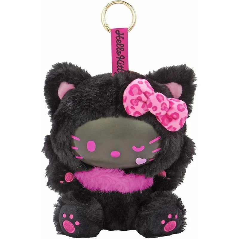 Nakajima Corporation Sanrio Hello Kitty Fine Face Cat Black Plush Doll JAPAN