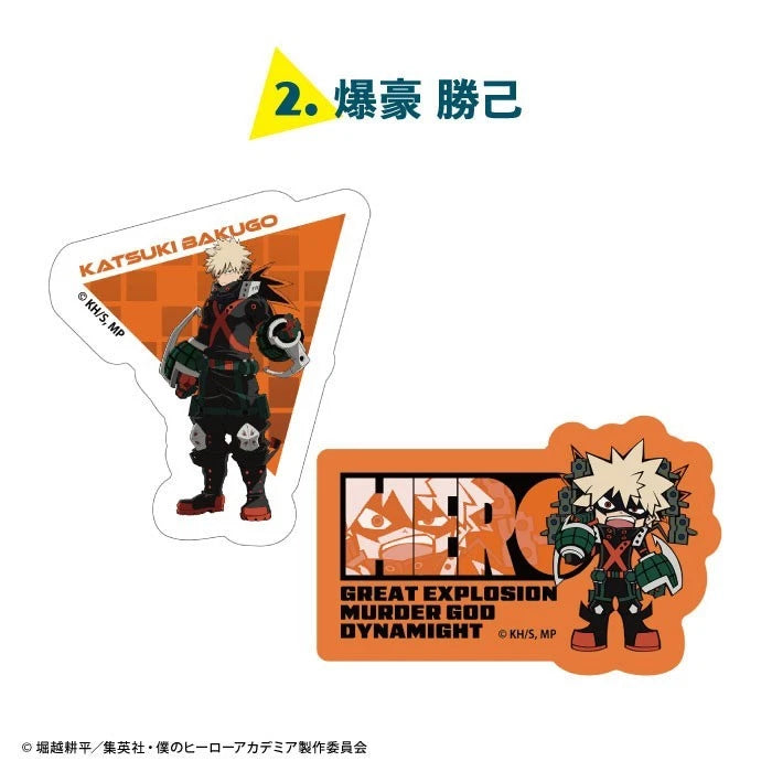 My Hero Academia W Diecut Clear Sticker 15Pack Box Candy Toy JAPAN OFFICIAL