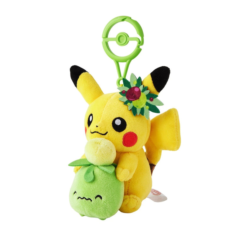 Pokemon Center Original Plush Keychain Pokemon Center Kagawa Pikachu & Smoliv
