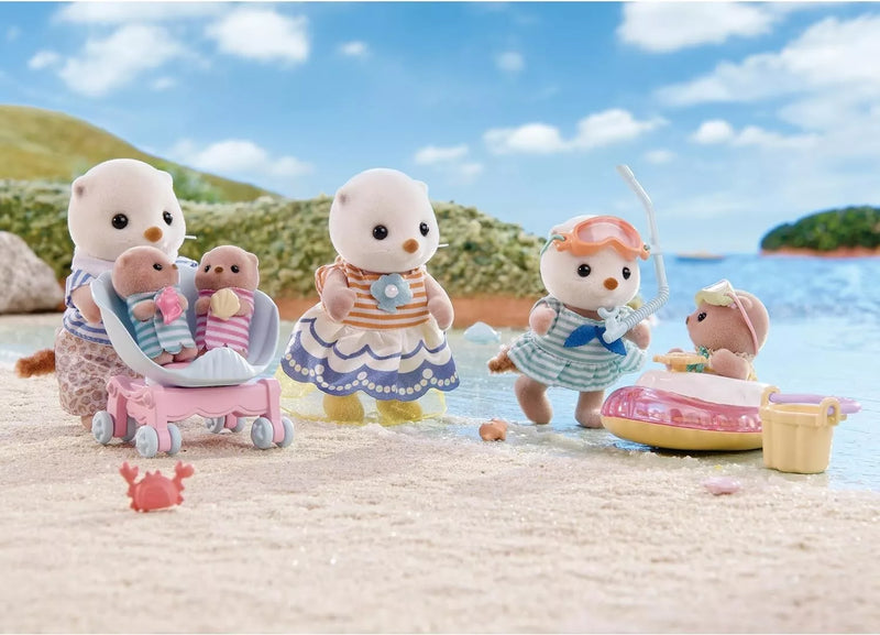 Epoch Sylvanian Families Sea Otter Family FS-54 OFFICIER JAPON