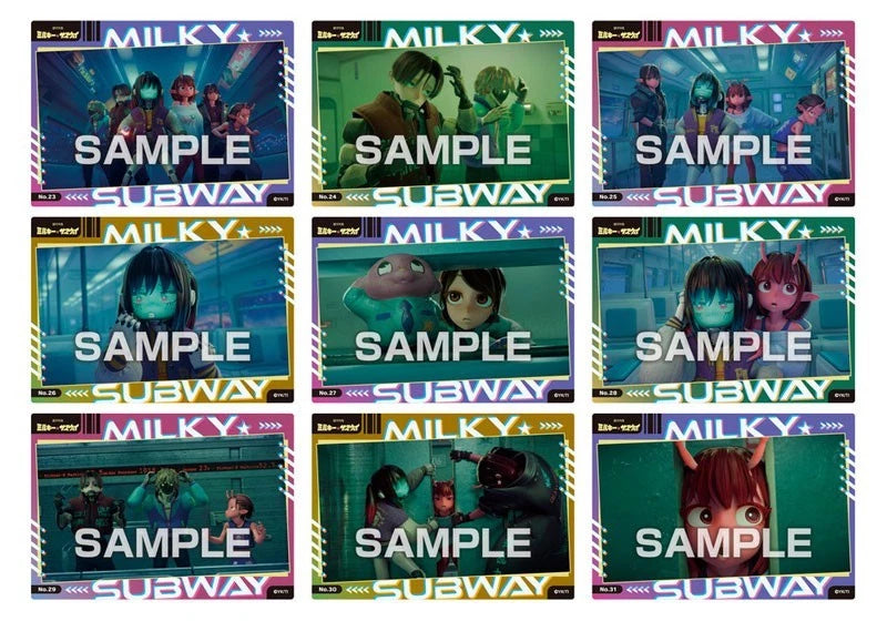Milky Subway Clear Card Collection Gum 18Pack Box Candy Toy JAPAN OFFICIAL