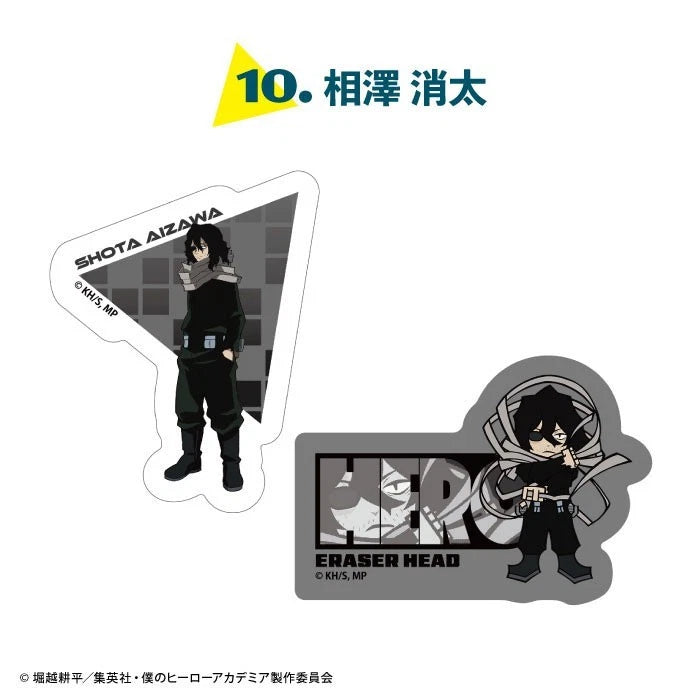 My Hero Academia W Diecut Clear Sticker 15Pack Box Candy Toy JAPAN OFFICIAL