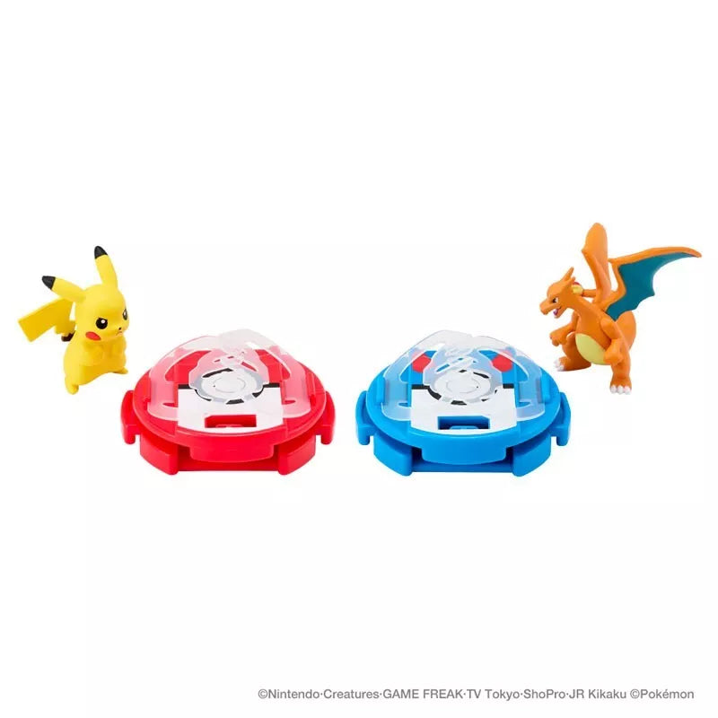 Pokemon MonColle Battleze Pikachu VS Charizard Figura UFFICIALE GIAPPONE