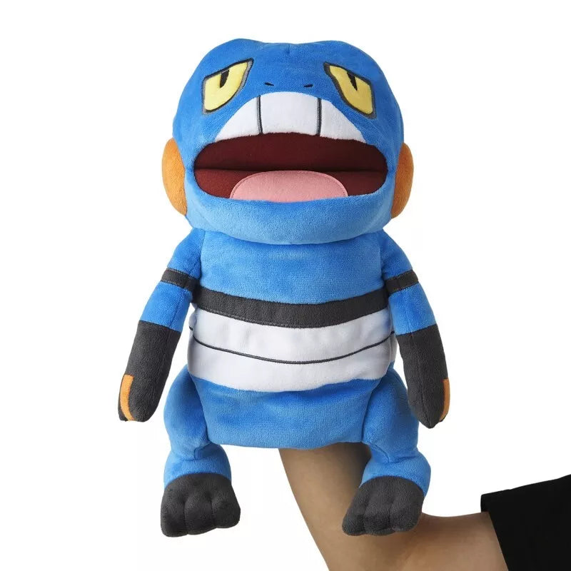 Pokemon Center Original Papemon Puppet Peluche Croagunk GIAPPONE UFFICIALE