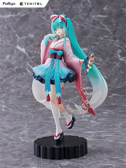 Furyu Tenitol Hatsune Miku Neo Tokyo Series Kimono Figura Japão Oficial