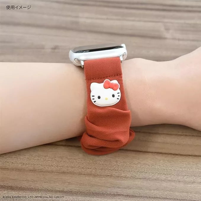 Sanrio Hello Kitty Apple Watch Compatible Scrunchie Band JAPON OFFICIEL
