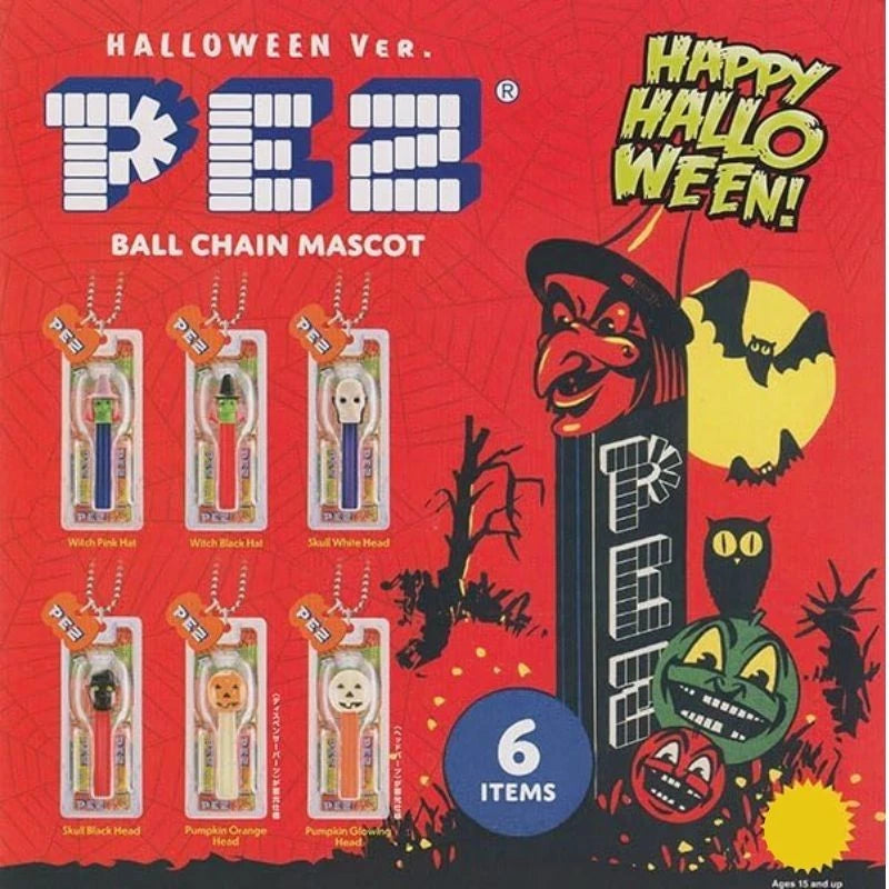 Ken elephant PEZ Ball Chain Mascot Halloween Ver. Complete Set Capsule Toy JAPAN