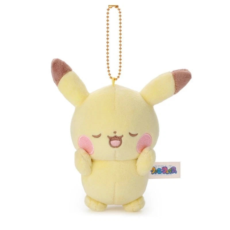 Pokemon Pokepeace Pikachu Plush Keychain Funny Face Ver. JAPAN OFFICIAL