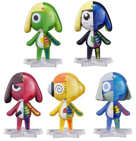 BANDAI Keroro Gunso Capsule Toy Skeleton Figure Complete Set Capsule Toy JAPAN