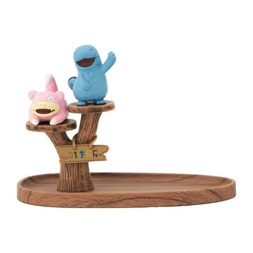 Pokemon Center Original Wooden Tray Slowpoke & Quagsire JAPAN OFFICIAL