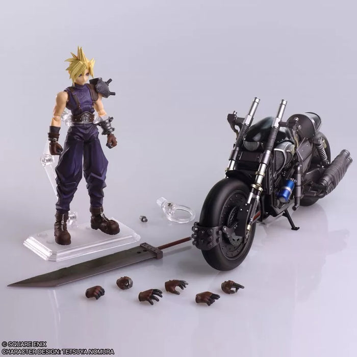 Square Enix Final Fantasy VII Trae Arts Cloud Strife & Hardy Daytona Figura