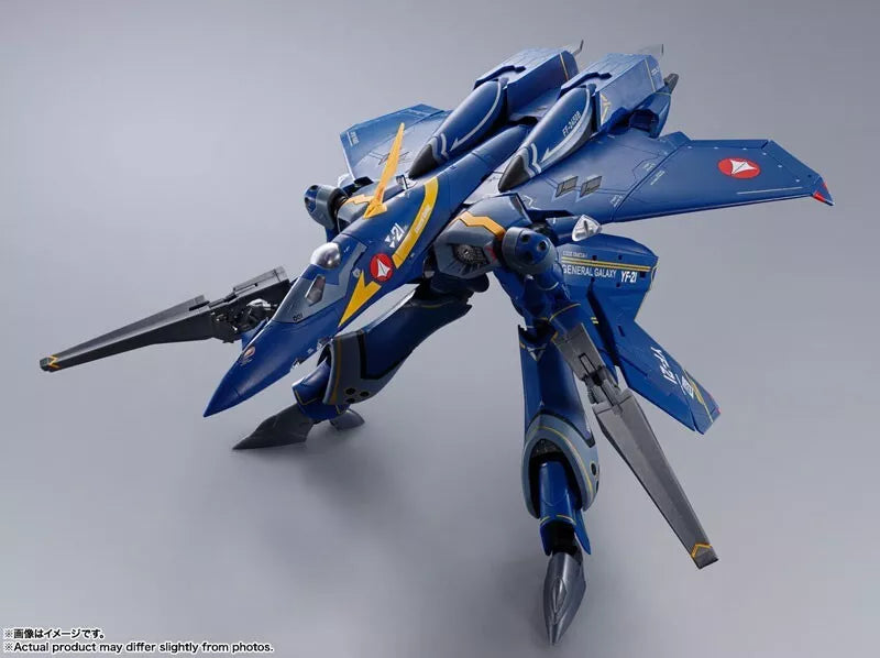 Bandai dx chogokin macross mais yf-21 guld goa bowman ação personalizada figura japão