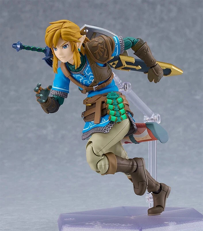 Figma A lenda de Zelda Lágrimas do reino Link Ação Figura Oficial do Japão