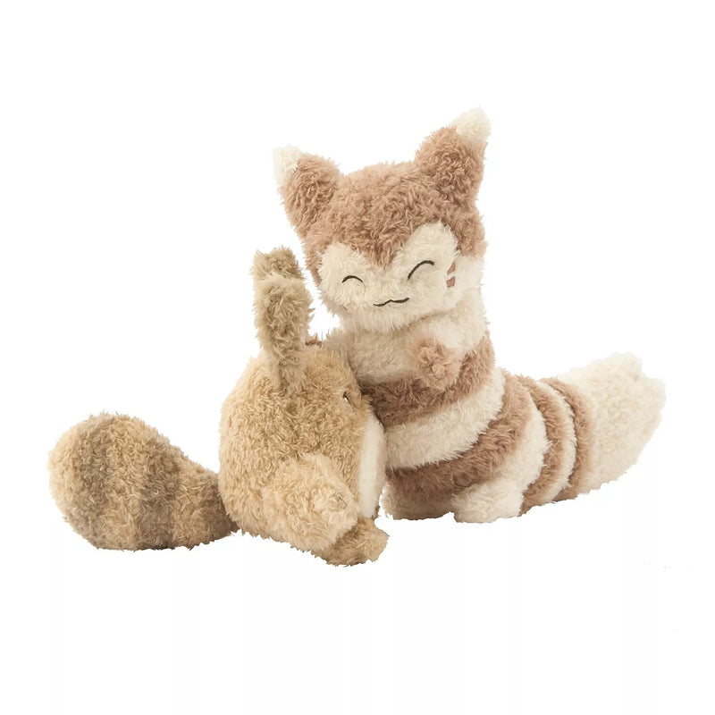 Pokémon Center Original Buru Buru Mugyu! Boneca de pelúcia Sentret & Furret JAPÃO
