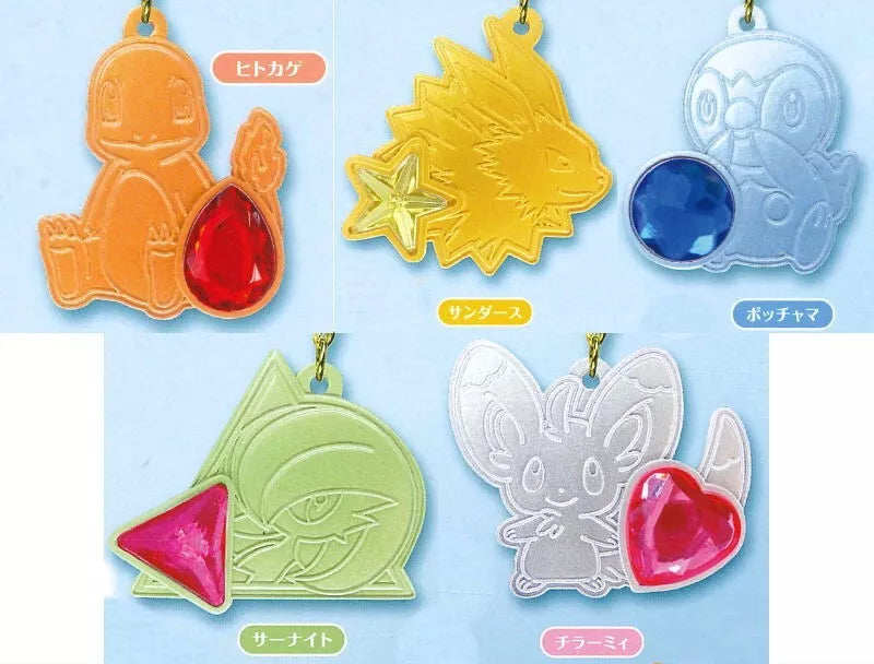 Pokemon Sparkly Pendant Part 3 Complete Set Capsule Toy JAPAN OFFICIAL