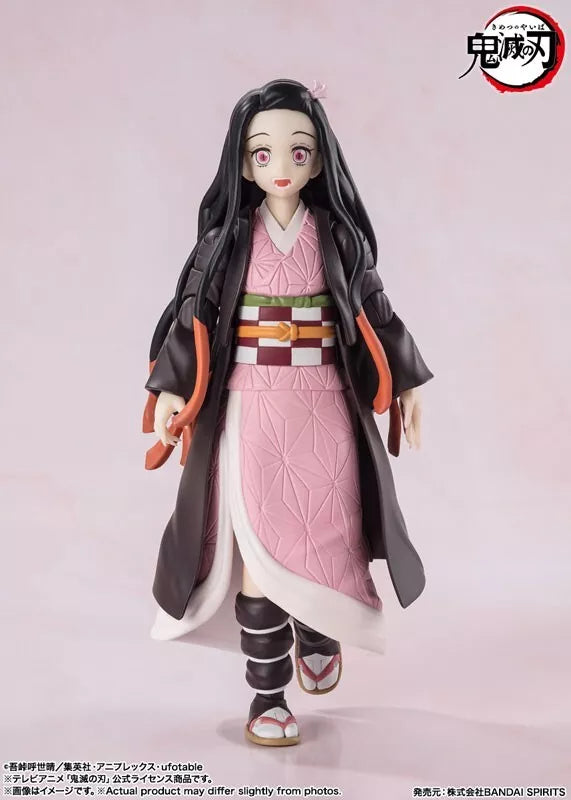 BANDAI S.H. FIGUARTS SLAYER DEMONS KIMETSU NO YAIBA NEZUKO KAMADO Figura