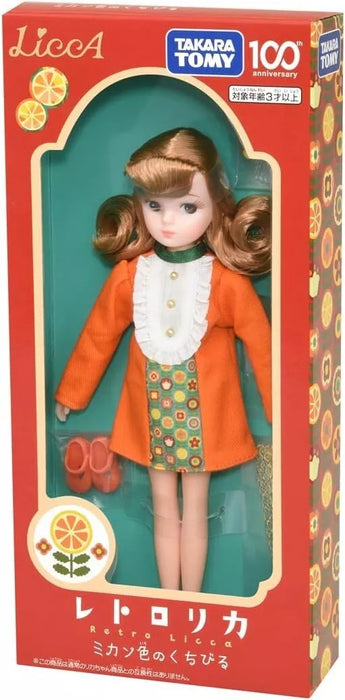 Takara Tomy Retro Licca Chan Orange Lips Doll del 100 ° anniversario di Takara Tomy