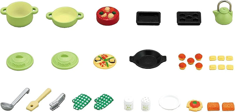 Epoch Sylvanian Families Calico Critters Cooking Set CA-410 JAPAN OFFICIAL