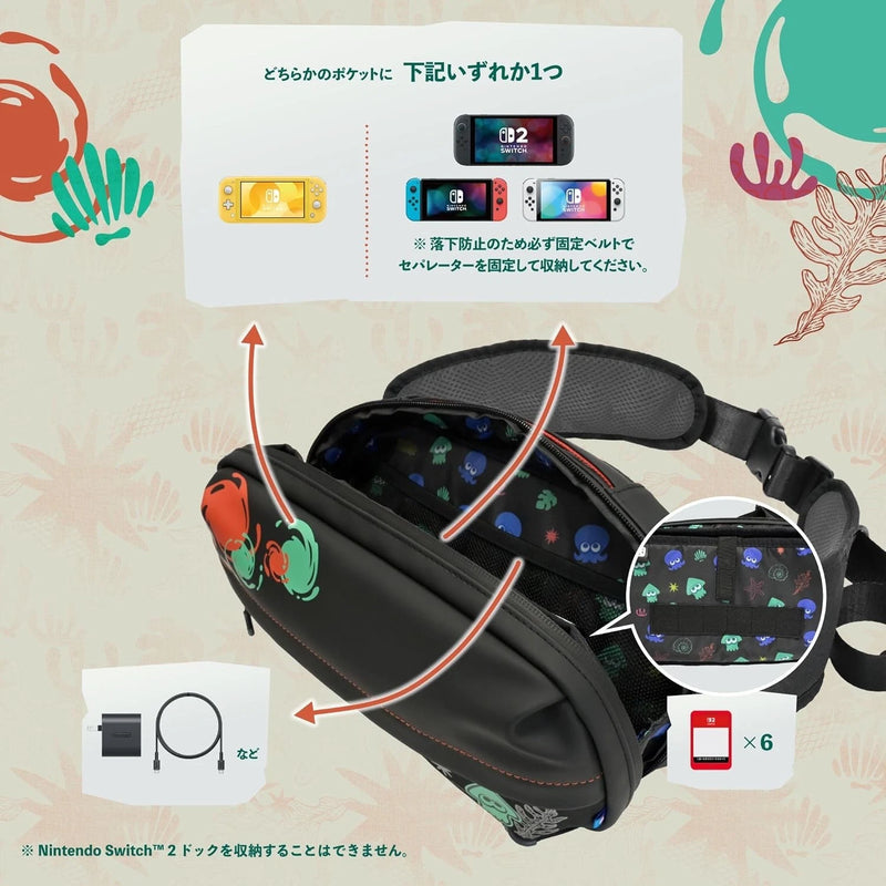 HORI Splatoon Raiders Shoulder Pouch for Nintendo Switch 2 JAPAN OFFICIAL