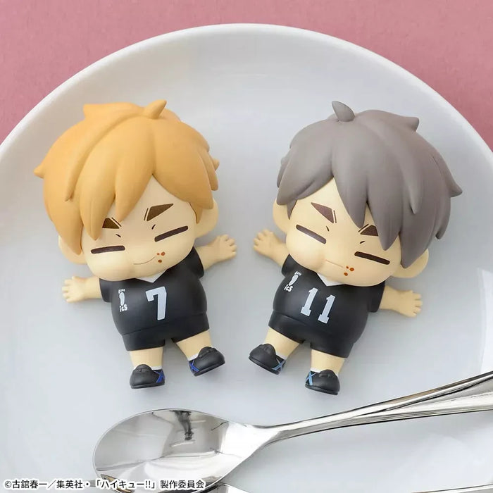 Sega Haikyuu !! Manpuku Gochisousa Mascot Mini Figura Vol.2 2 Conjunto Japão Oficial