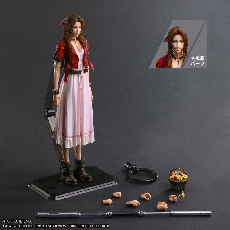 Final Fantasy VII Rebirth Play Arts Kai Aerith Gainsborough Action Figure Japon