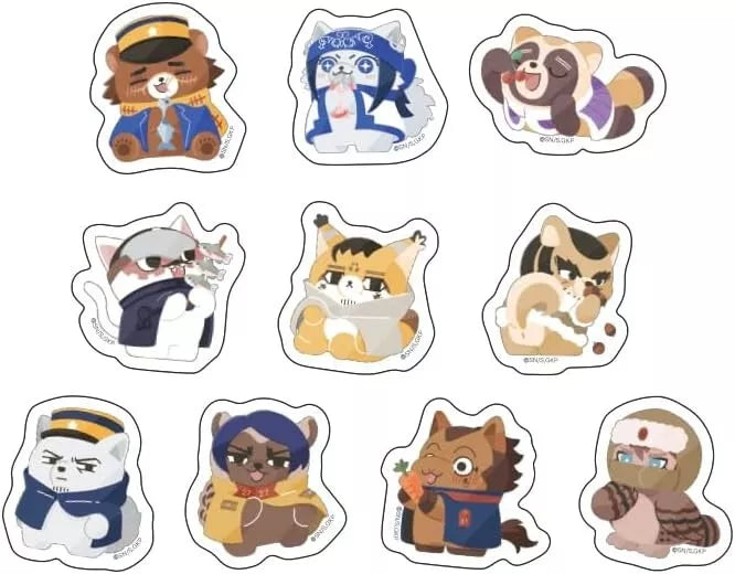 Golden Kamuy Doubutsu Phose Flake Sticker A Set JAPAN OFFICIAL