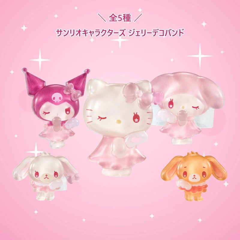 BANDAI Sanrio Characters Jelly Deco Band Complete Set Capsule Toy JAPAN OFFICIAL